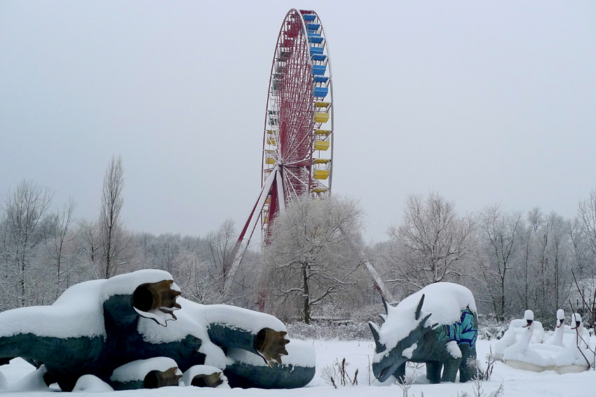 Berlin Spreepark Winter 2010